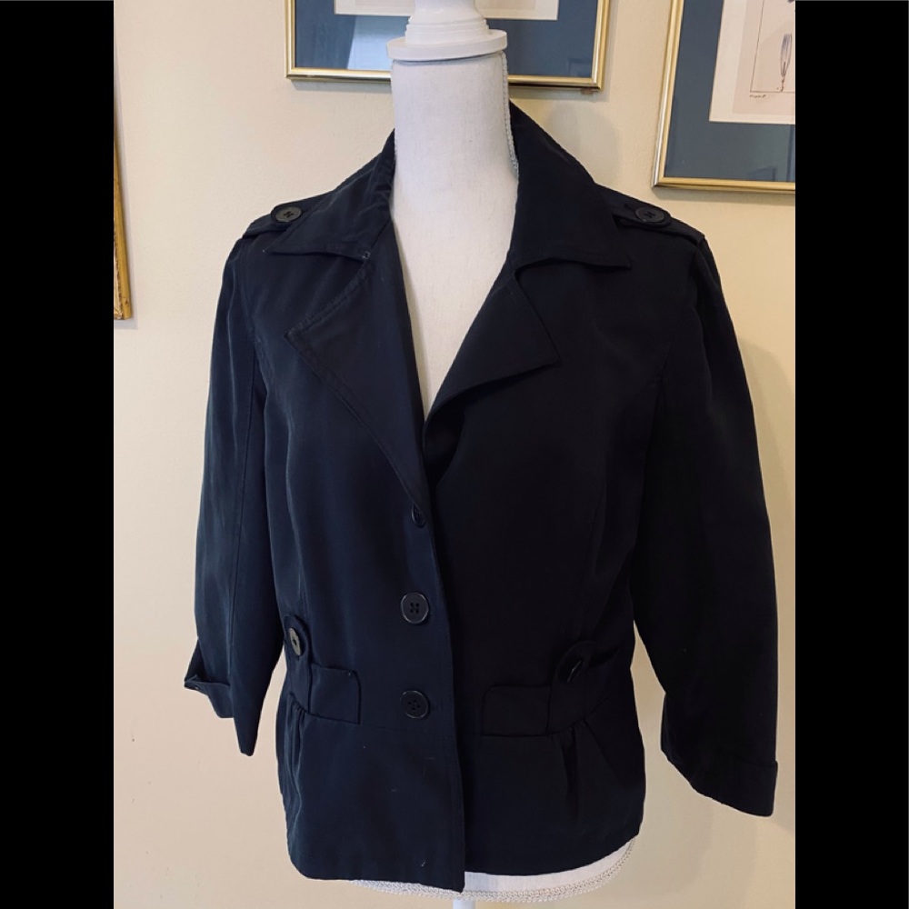 Etcetera Black 2 pocket short jacket XL